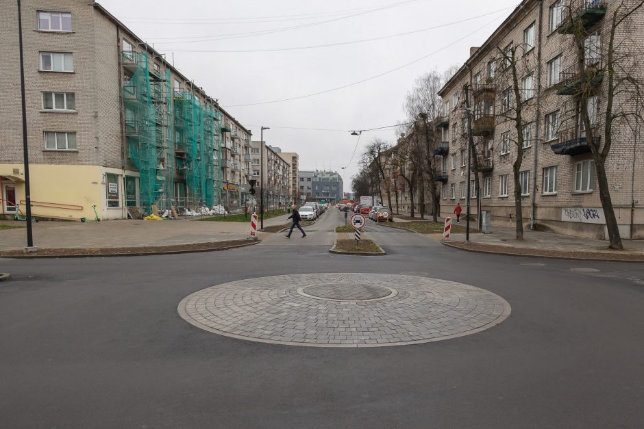 Sostinės Naujamiestyje baigiami T. Ševčenkos gatvės atnaujinimo darbai