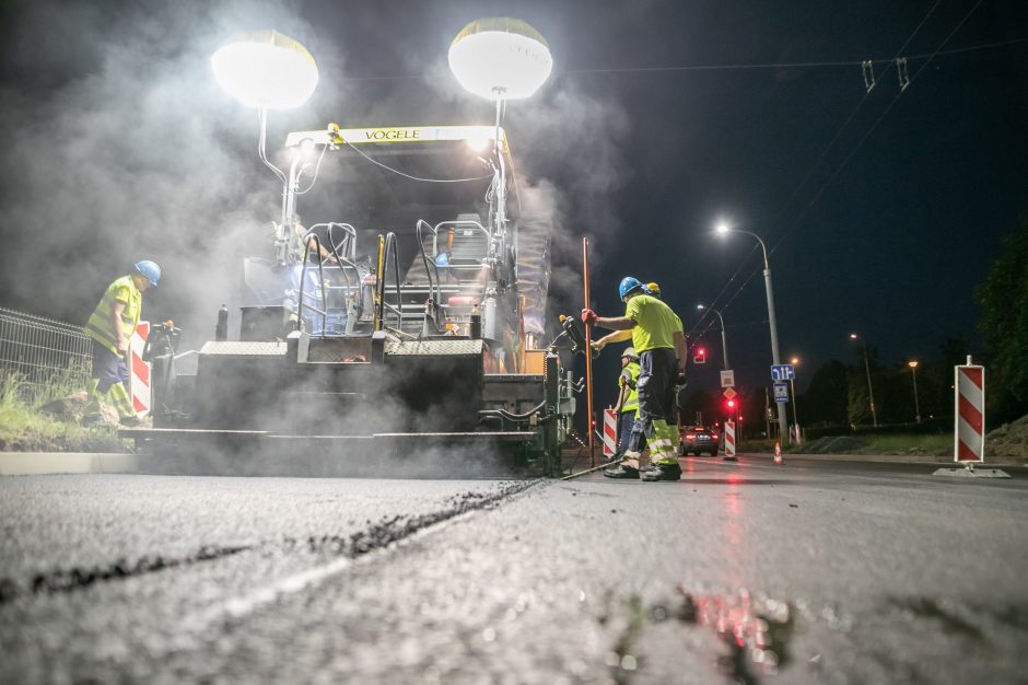 Sostinės Justiniškių gatvė tvarkoma pasitelkiant naujas technologijas