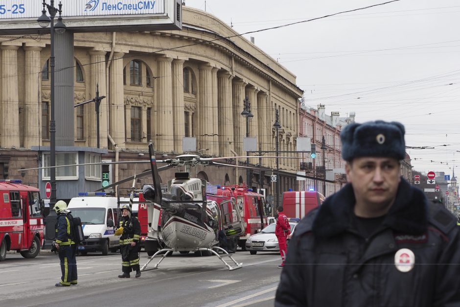 Teroro aktas Sankt Peterburgo metro: žuvo mažiausiai 11 žmonių