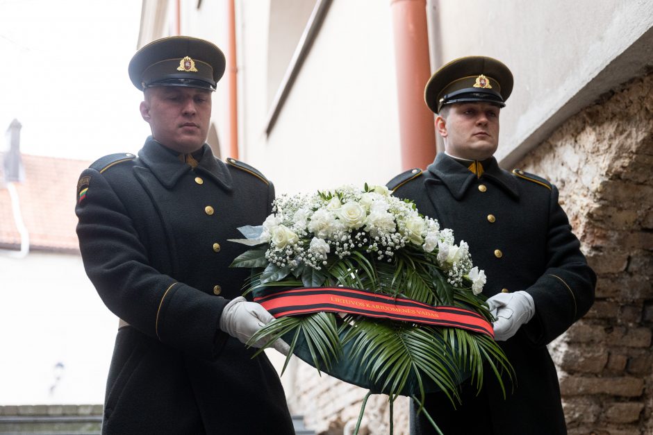 Vilniuje atsisveikinama su Ukrainoje žuvusiu T. Tumu