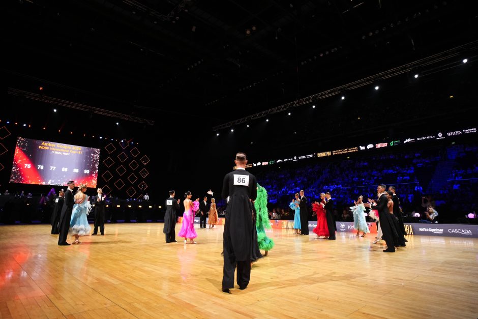 Kauno „Žalgirio“ arenoje pasibaigė 58-osios tarptautinės sportinių šokių varžybos „Gintarinė pora“