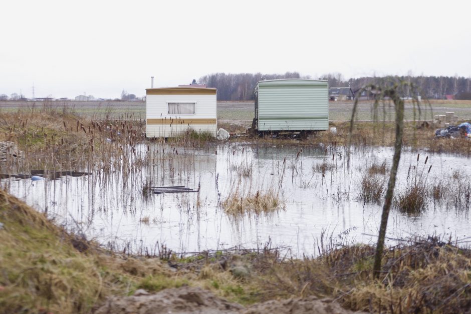 Ringauduose – kaip Venecijoje: vanduo semia laukus, gatves ir namus