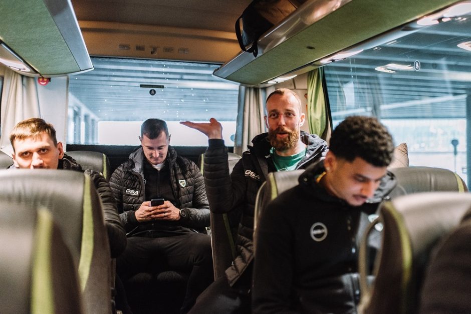 Kauno „Žalgirio“ krepšinio komanda į visas išvykos rungtynes keliauja išskirtiniu autobusu