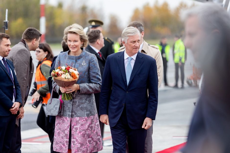 Į Lietuvą atvyko Belgijos karalius Philippe ir karalienė Mathilde