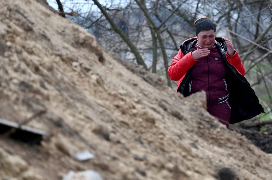 Kyjivo priemiestyje rūsyje rasti šeši nušauti žmonės