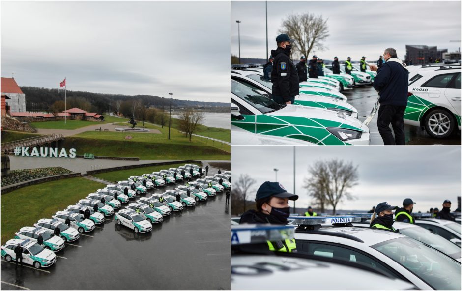 Policijos autoparką papildė nauji automobiliai: Kaunui pasisekė labiausiai