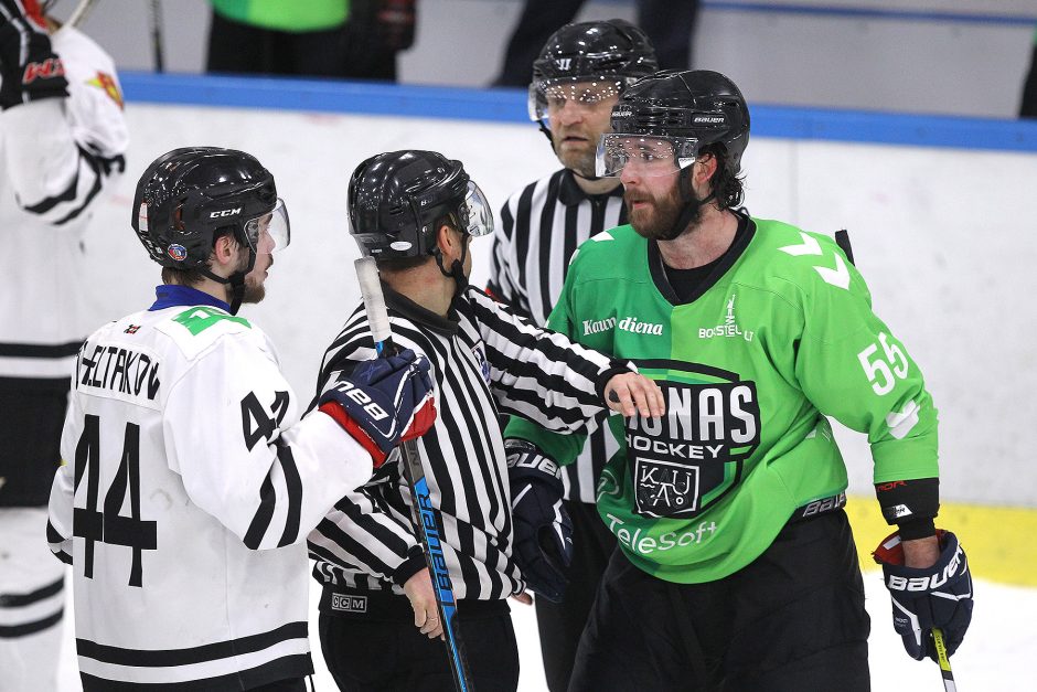 Lietuvos čempionato finalas prasidėjo užtikrinta „Kaunas Hockey“ pergale