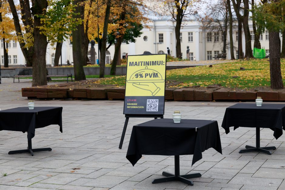 Kaunas prisijungė prie restoranų ir viešbučių protesto: neišgyvename