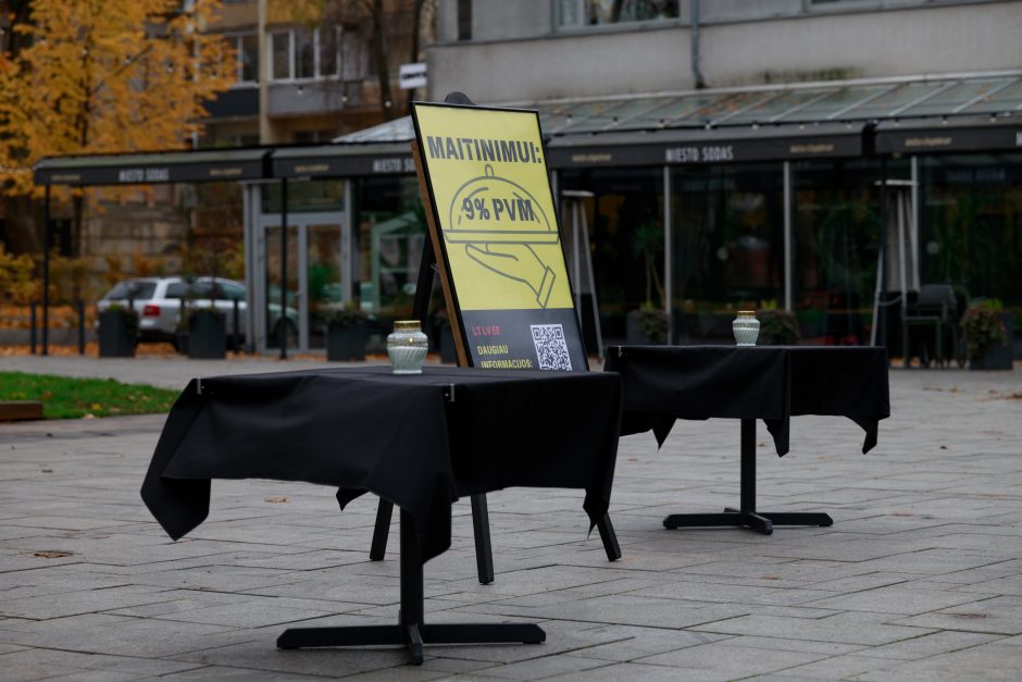 Kaunas prisijungė prie restoranų ir viešbučių protesto: neišgyvename