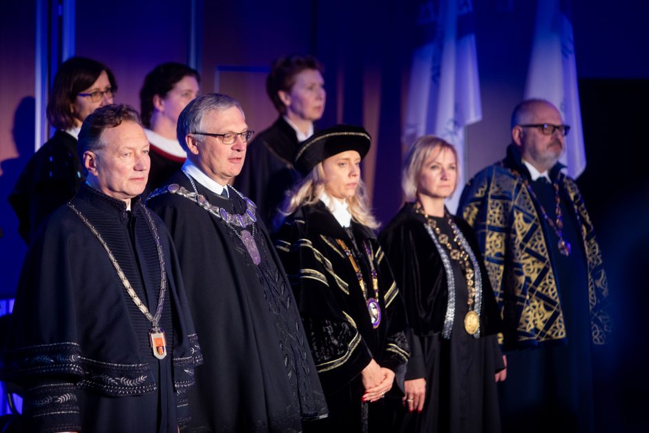 Inauguruotas naujas ISM Vadybos ir ekonomikos universiteto rektorius D. Misiūnas