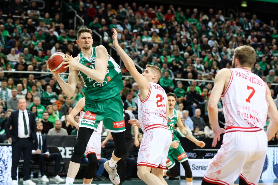 LKL lyderių akistata: varžovų snaiperių nesulaikęs „Žalgiris“ pralaimėjo vilniečiams