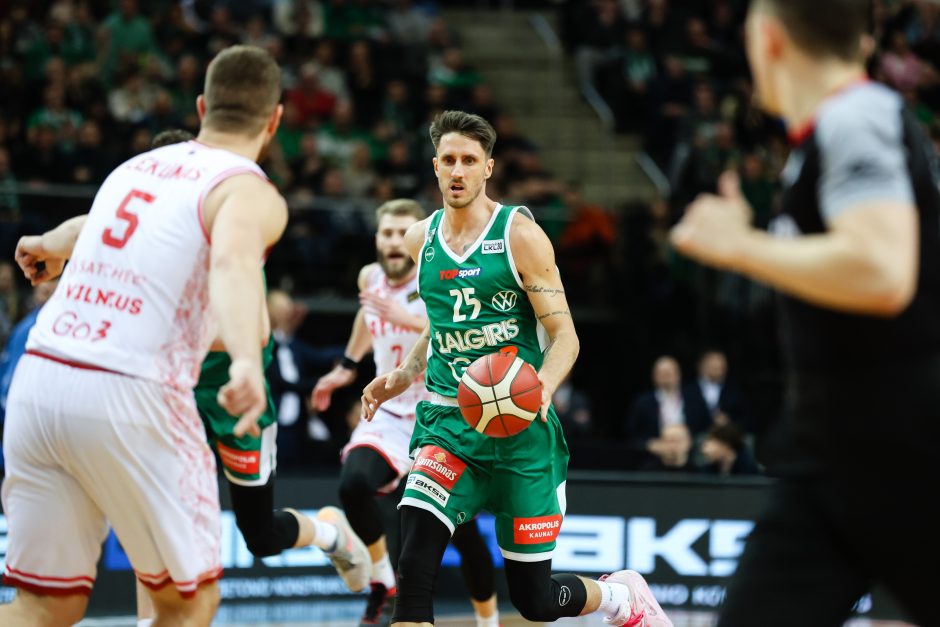 LKL lyderių akistata: varžovų snaiperių nesulaikęs „Žalgiris“ pralaimėjo vilniečiams