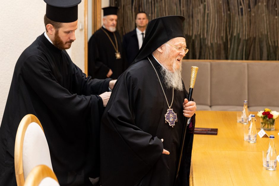 I. Šimonytė susitiko su Konstantinopolio patriarchu Baltramiejumi I