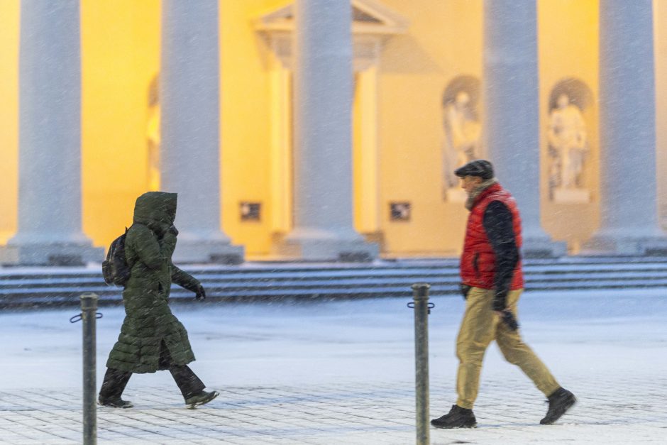 Apie orų maišalynę: Lietuva padalinta į keletą dalių