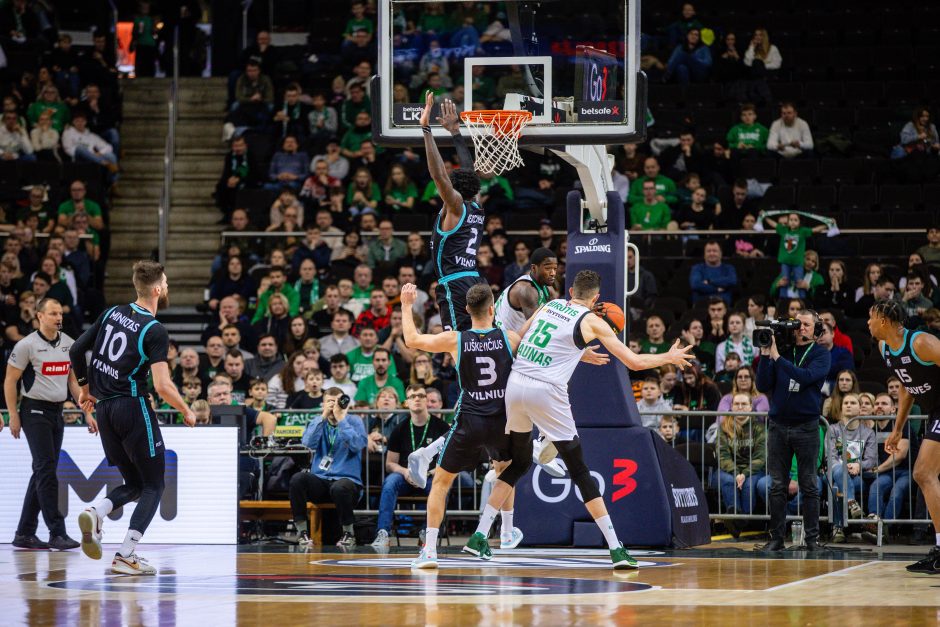 Nepriekaištingai gynęsis „Žalgiris“ pasiekė revanšą prieš „Wolves“