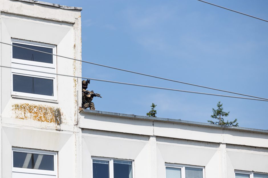 Elektrėnų elektrinės komplekse – specialiųjų pajėgų ir sąjungininkų treniruotė