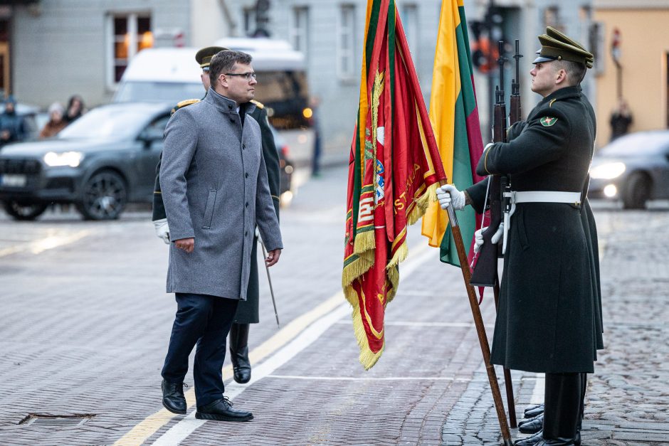 Iškilminga ceremonija: Kasčiūnas Šakalienei perleido vadovavimą KAM