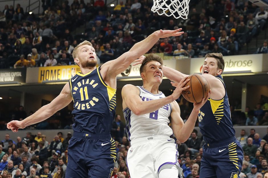 Po ligos sugrįžęs D. Sabonis prisidėjo prie „Pacers“ pergalės