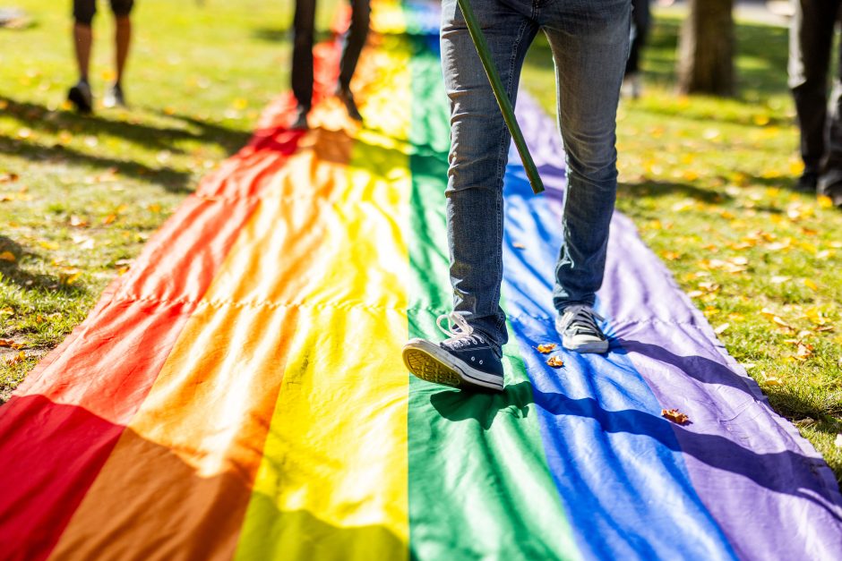 LGBTQ atstovų proteste – ir skambūs pareiškimai: „Geras pedofilas – miręs pedofilas“