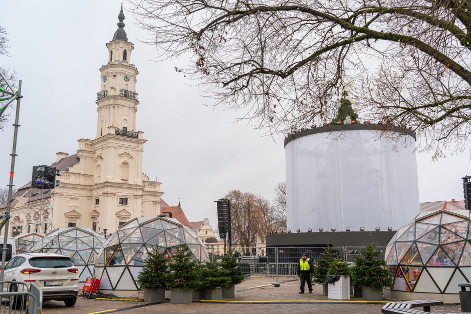 Kauno Rotušės aikštė šįvakar taps kalėdinio laukimo epicentru