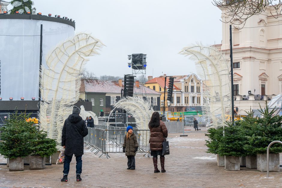 Kauno Rotušės aikštė šįvakar taps kalėdinio laukimo epicentru