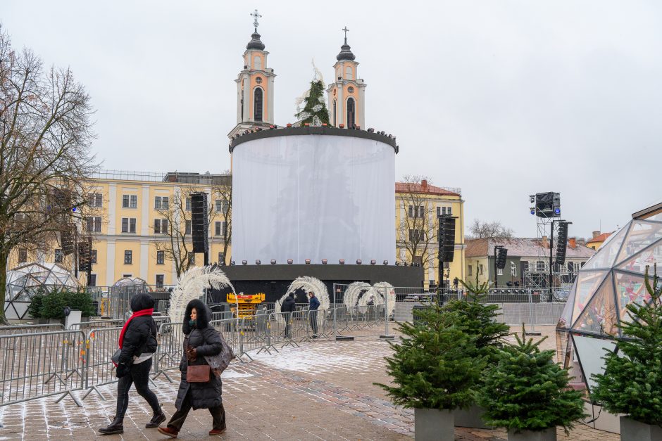 Kauno Rotušės aikštė šįvakar taps kalėdinio laukimo epicentru