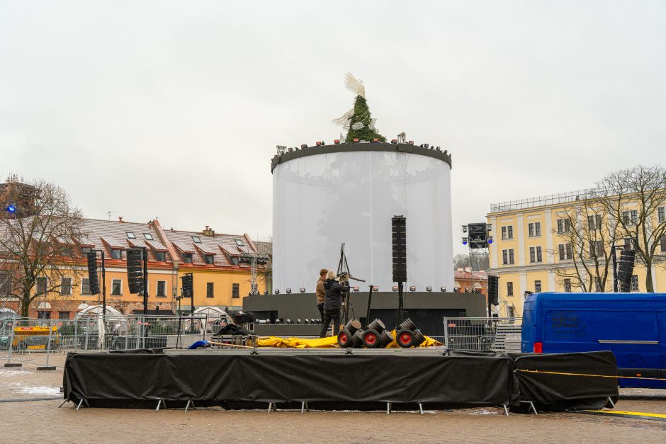 Kauno Rotušės aikštė šįvakar taps kalėdinio laukimo epicentru