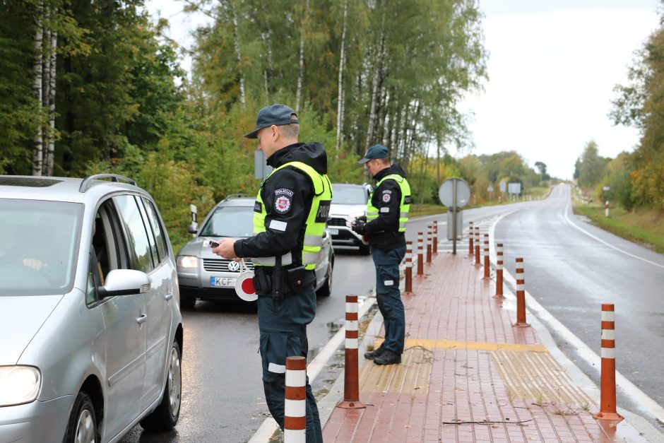 Kauno policijos pareigūnai atkreipė vairuotojų dėmesį į laukinius žvėrelius