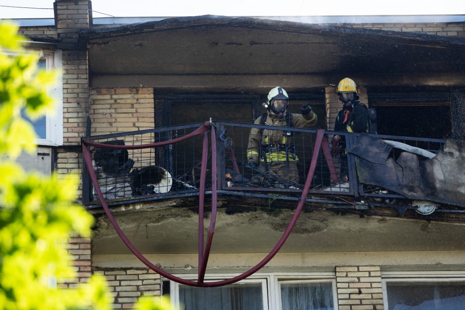 Po gaisro Žirmūnų rajone – netikėtas radinys