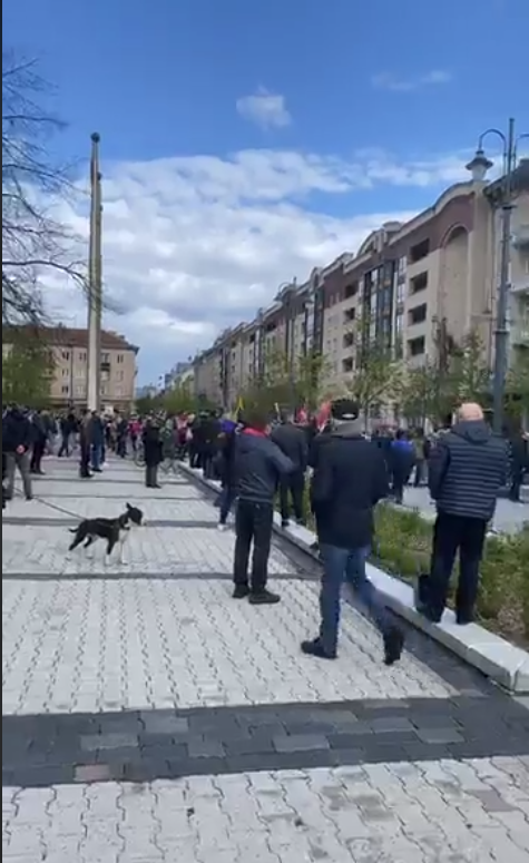 Prie Seimo – protesto akcija: buvo reikalaujama atšaukti karantiną