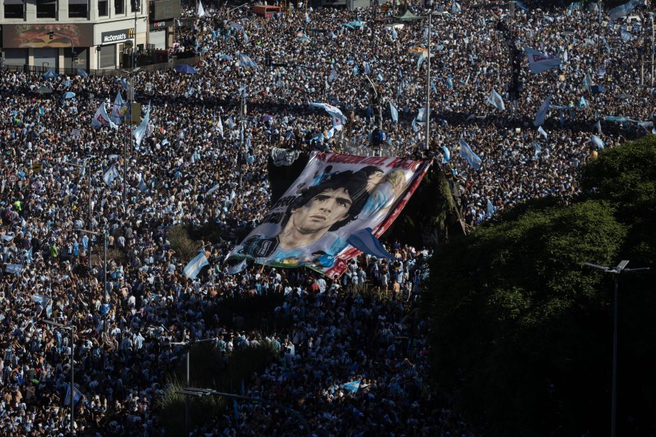 Milijonai Argentinos gyventojų laukia L. Messi ir pasaulio čempionato nugalėtojų