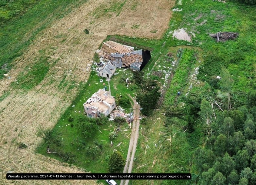 Savaitgalį Lietuvoje užfiksuotas vienas galingiausių viesulų šalies istorijoje