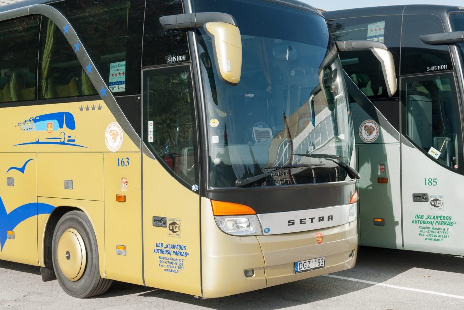 Kelionei į Vilnių liko tik Klaipėdos autobusai