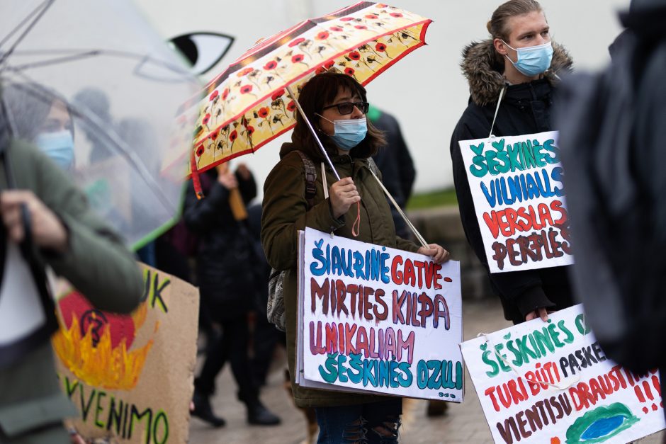 Protestuojantieji dėl migracijos politikos: tai – demokratijos egzaminas