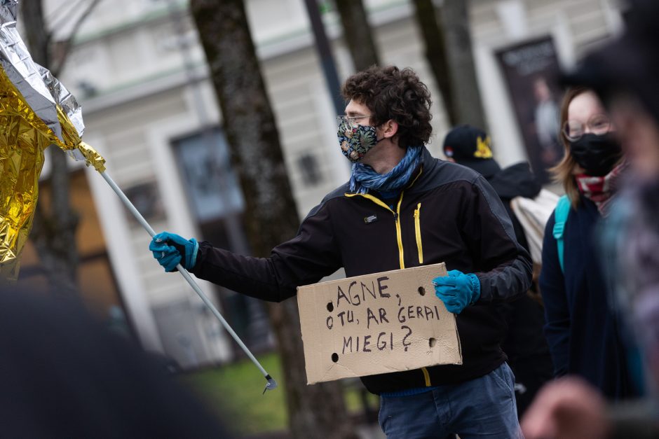 Protestuojantieji dėl migracijos politikos: tai – demokratijos egzaminas