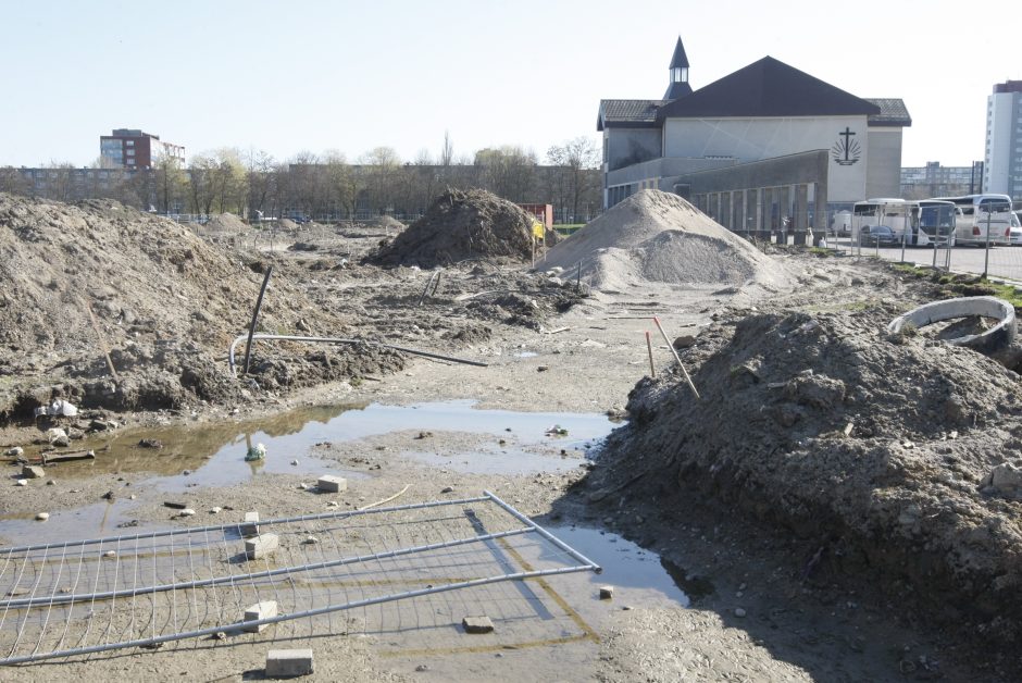 Klaipėdoje stringa Sakurų parko įrengimas