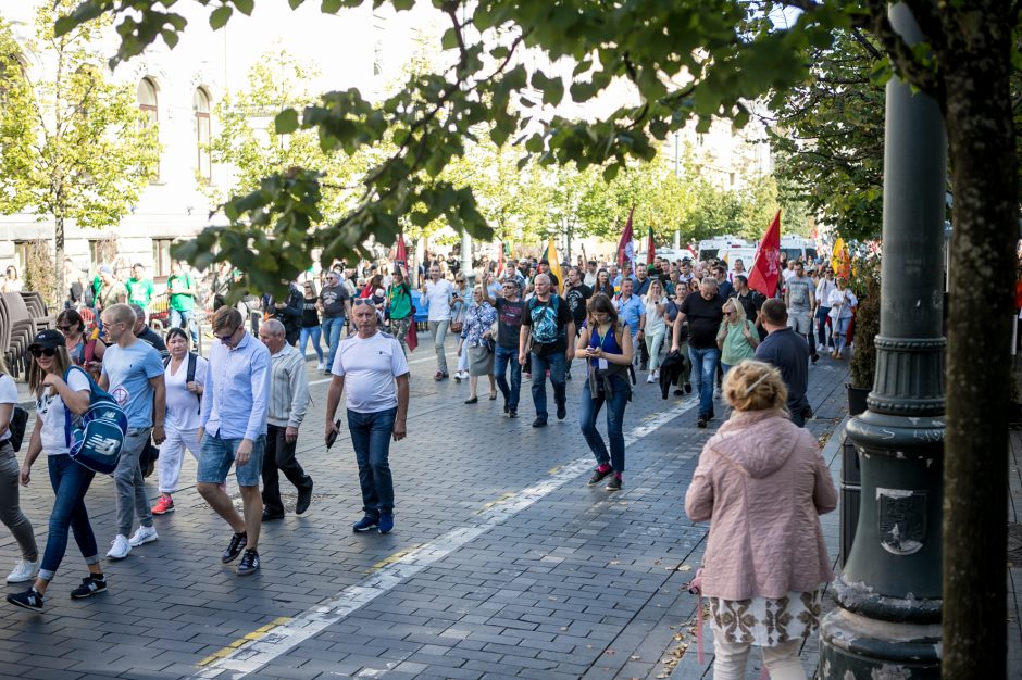 Po Šeimų sąjūdžio mitingo minia žmonių renkasi prie Seimo 