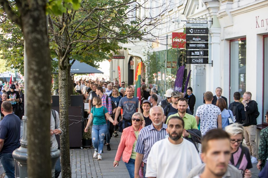 Po Šeimų sąjūdžio mitingo minia žmonių renkasi prie Seimo 