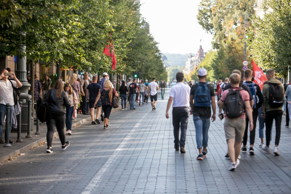 Po Šeimų sąjūdžio mitingo minia žmonių renkasi prie Seimo 