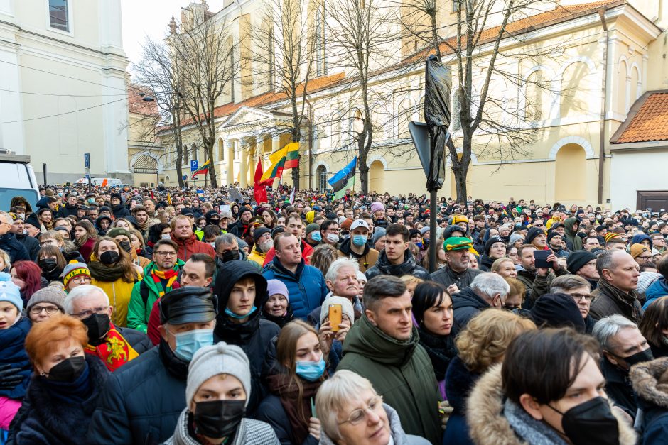 V. Landsbergis: policija lazdos neperlenkė, tą padarė nutarusieji versti valdžią Lietuvoje