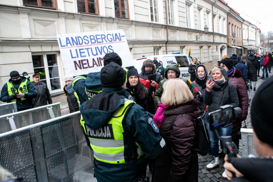 V. Landsbergis: policija lazdos neperlenkė, tą padarė nutarusieji versti valdžią Lietuvoje