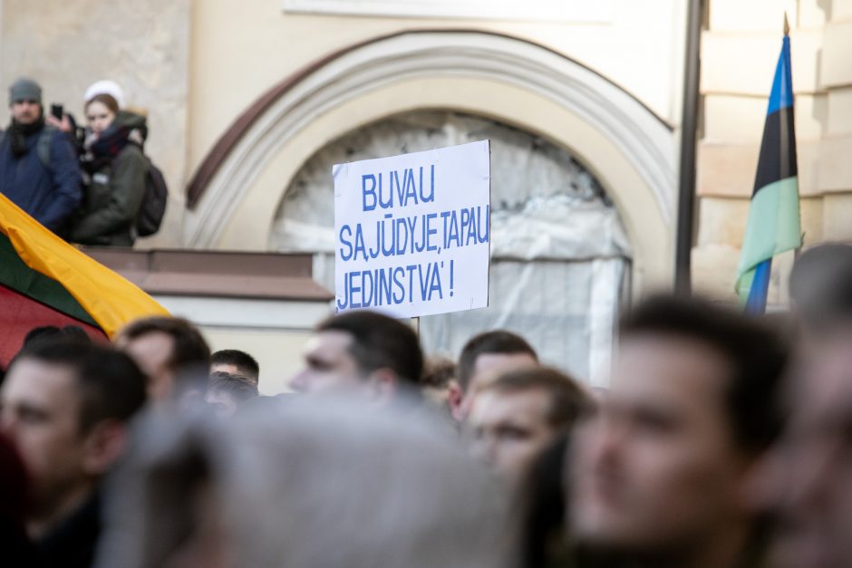 V. Landsbergis: policija lazdos neperlenkė, tą padarė nutarusieji versti valdžią Lietuvoje