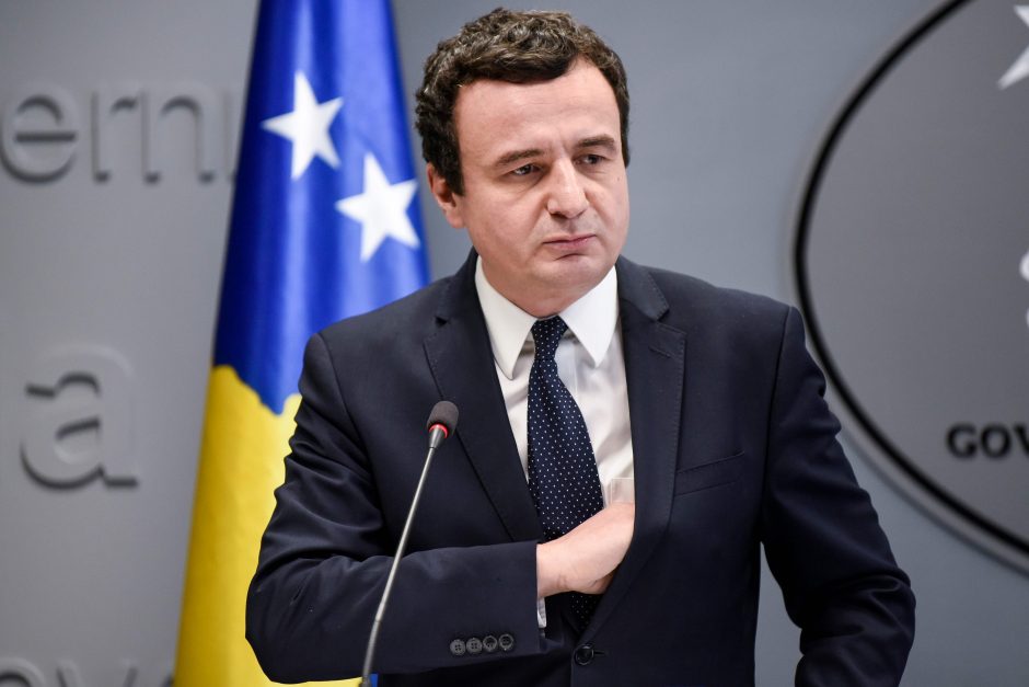 Kosovo laikinasis premjeras izoliavosi dėl kontakto su galimai užsikrėtusiu COVID-19