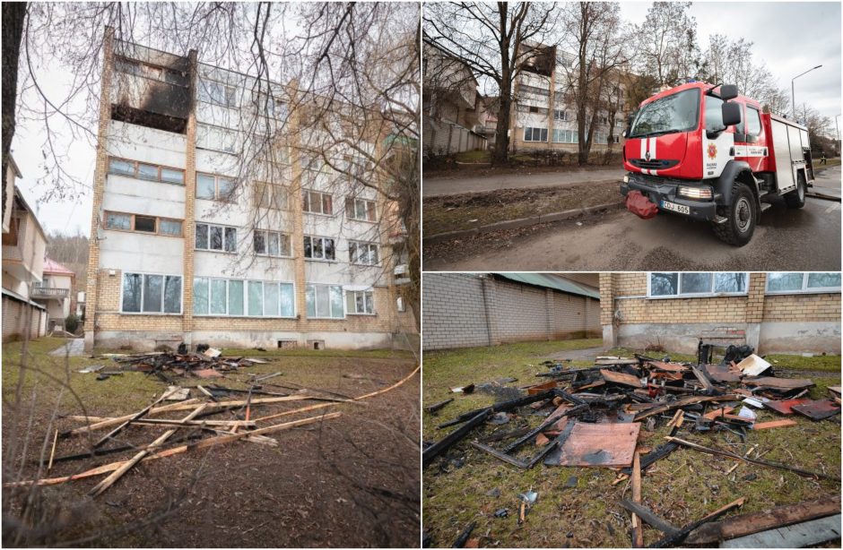 Ugniagesiai lėkė į Jonavos gatvę: daugiabutyje atvira liepsna degė bendrojo naudojimo virtuvė