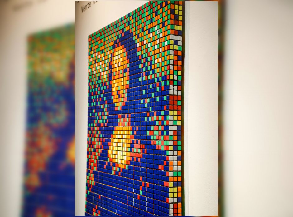 Iš Rubiko kubų sudėliota „Mona Liza“ aukcione parduota už 480 tūkst. eurų