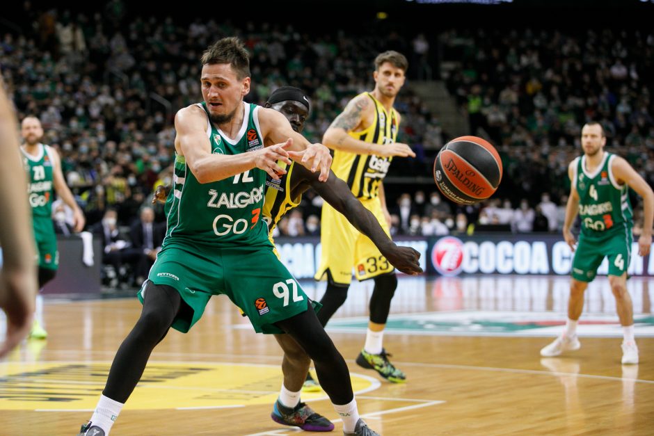 Kauno „Žalgiris“ kovoje su Stambulo „Fenerbahče“ išplėšė pergalę