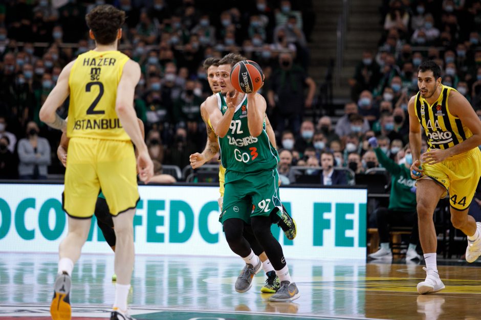 Kauno „Žalgiris“ kovoje su Stambulo „Fenerbahče“ išplėšė pergalę