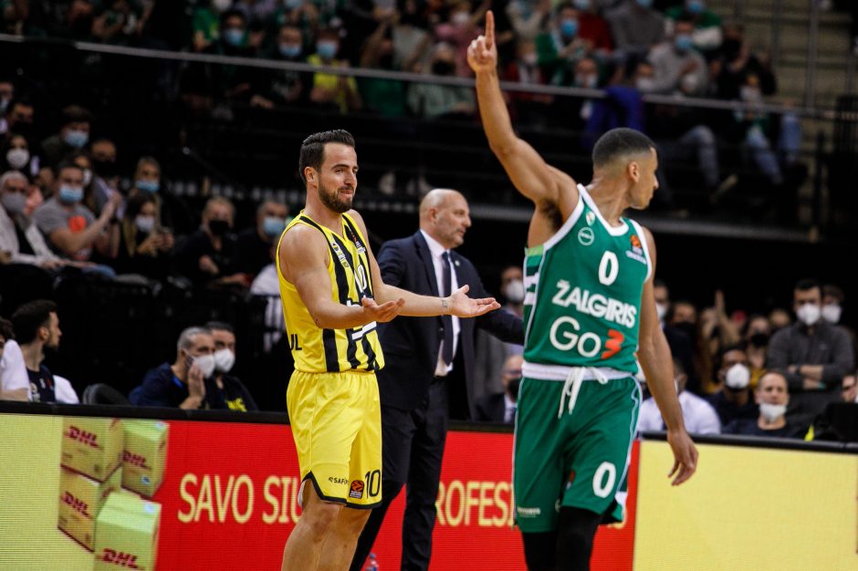 Kauno „Žalgiris“ kovoje su Stambulo „Fenerbahče“ išplėšė pergalę