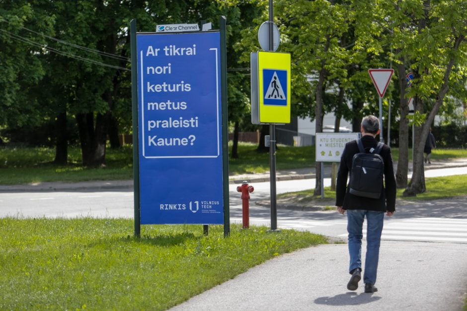 Ilgai laukti nereikėjo: į provokuojančias VGTU reklamas kauniečiai atsakė „Taip“