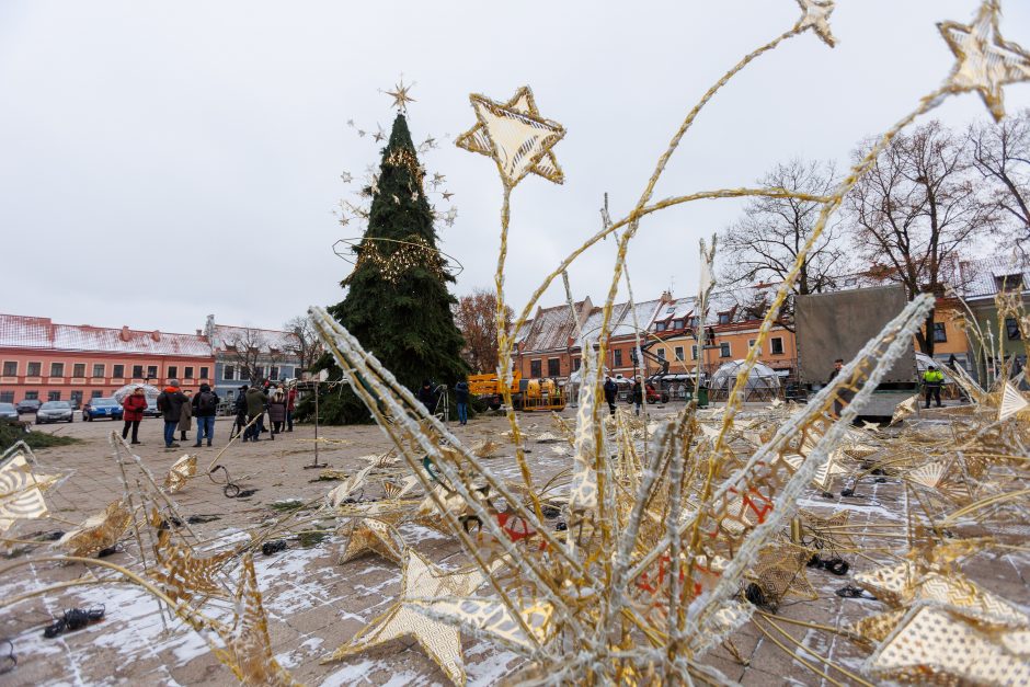 Kalėdų eglės įžiebimas Kaune – su žvaigdžių skliautu ir be fejerverkų 